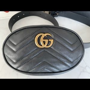 Authentic Gucci Leather Belt Bag Marmont Malelasse